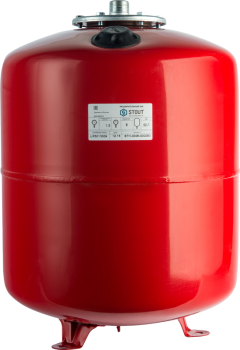 Мембранный бак Stout для систем отопления 50 литров цвет красный