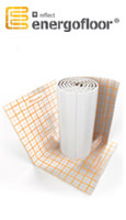 Мат Energofloor Tacker теплоизоляционный покрытый полипропиленовой тканью для теплого пола толщина 30 мм упаковка 3,2 кв. м
