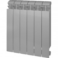 Секционный биметаллический радиатор Global Style Plus 500 4 секции цвет серый