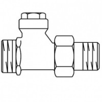 Вентиль обратный Oventrop "Combi 2" 1/2" с внутренней резьбой проходной