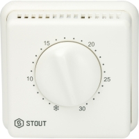 купить Комнатный термостат Stout TI-N с переключателем зима-лето и светодиодом