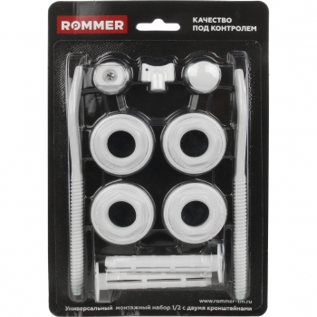 Присоединительный набор для секционных радиаторов Rommer 1/2"