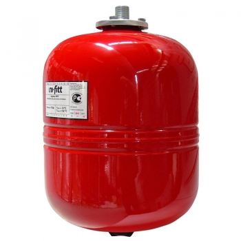 Мембранный бак Uni-Fitt для систем отопления 12 литров цвет красный