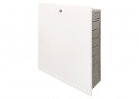 Шкаф распределительный встроенный Uni-Fitt ШРВ-0 (1-3 выходов) 670х125-195х406 мм