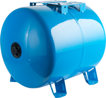 Гидроаккумулятор горизонтальный Stout для водоснабжения 80 литров цвет синний