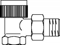 Вентиль термостатический Oventrop "А" 1/2" с внутренней резьбой угловой