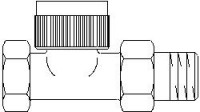 Вентиль термостатический Oventrop "А" 1/2" с внутренней резьбой проходной