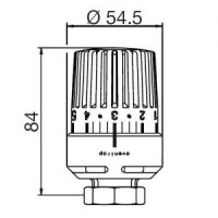 Термостат Oventrop "Uni LH" М30х1,5 антрацит RAL 7016