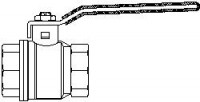 Вентиль ручной Oventrop "НR" 1/2" с внутренней резьбой угловой