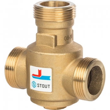 Термостатический смесительный клапан Stout G 1” 1/4 НР  55°С