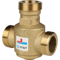 Термостатический смесительный клапан Stout G 1"1/4 НР  60°С