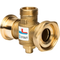 Термостатический смесительный клапан Stout G 1"1/2M-G 1”1/2F-G 1"M   70°С