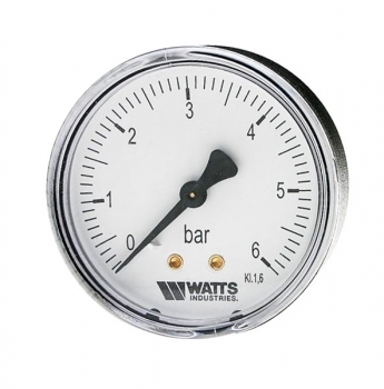 Термометр биметаллический с погружной гильзой Watts F+R801 диаметр корпуса 63 мм, длина гильзы 100 мм 1/2" 120°С
