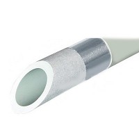 Полипропиленовая труба FV-Plast Stabioxy 50х5,6 мм PN 20 армированная алюминиевым слоем для отопления и водоснабжения штанга 4 метра