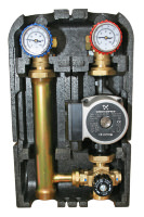 Насосная группа Barberi с термостатическим смесительным клапаном 1" с насосом UPSO 25-65 в теплоизоляции