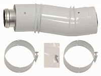Телескопический участок для компенсации смещения трубы алюминиевый коаксиальный Protherm 60/100, 330 мм - 560 мм