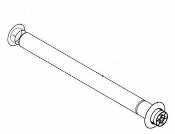 Труба воздуховода с защитной решеткой Protherm 80 мм