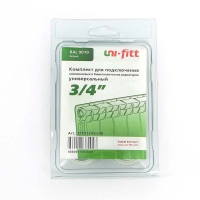 купить Присоединительный набор для секционных радиаторов Uni-Fitt 3/4" RAL 9010