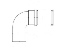 Отвод алюминиевый 87° Protherm 80 мм для котлов Рысь, Ягуар